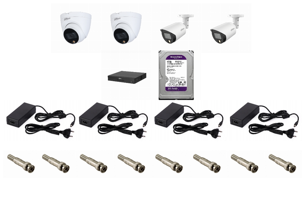 پکیج 4 دوربین HD حرفه ای 5 مگاپیکسل مدل PACKHD03-0404-PRO